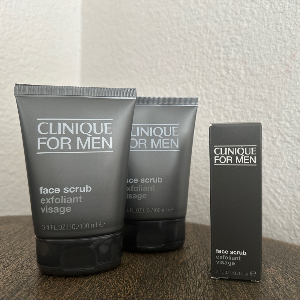 Clinique for Men Face scrubs- New with seal